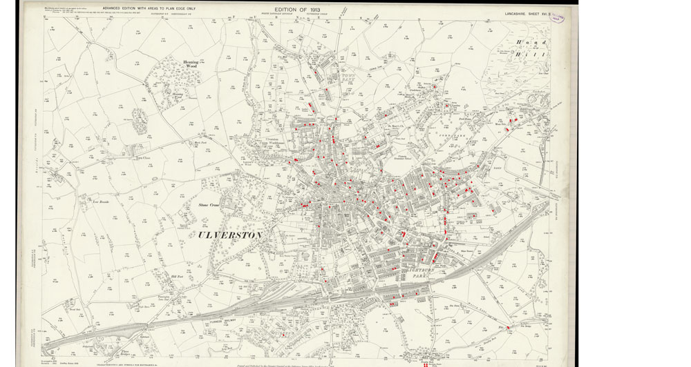 1913 Map of Ulverston